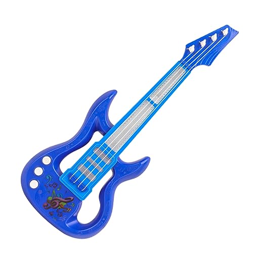 Generic Kids Gitarrenspielzeug, Tragbarer Spaß Falten E -Gitarrenspielzeug Plastik Schönes Design für Outdoor (Blue) von Generic