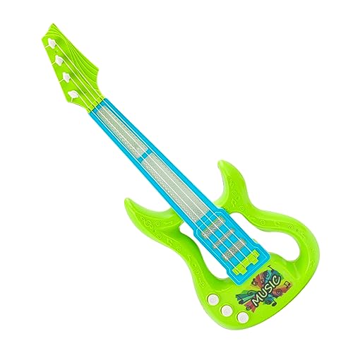 Generic Kids Gitarrenspielzeug, Tragbarer Spaß Falten E -Gitarrenspielzeug Plastik Schönes Design für Outdoor (Green) von Generic