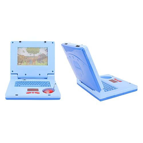 Generic Kinder Lernen Laptop Bildungsleitete Musik Elektronische Kognitive Entwicklung Simulation Computer Spielzeug (Blau Nicht einziehbar) von Generic