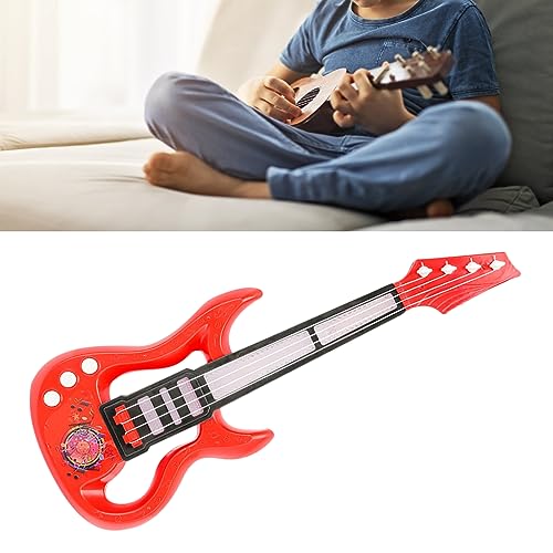 Generic Kindergitarrenspiele, Multifunktional Fördern das Klavierspielzeug für Gitarre von House (Rot) von Generic