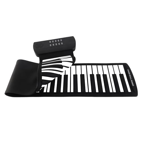 Generic Klaviertastatur, Faltbares Klavier Tragbares Klavier 49 Key Soft Piano Silicon Keyboard Stille Praxis für Kinder und Erwachsene (61 Schlüssel) von Generic