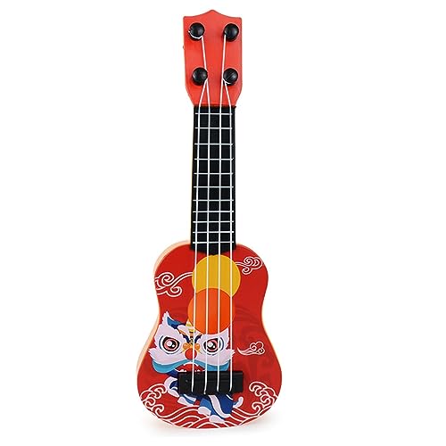 Generic Mini Children Ukulele, 4 String Ukulele Toy Easy Operation für Tägliche Unterhaltung (Rot) von Generic