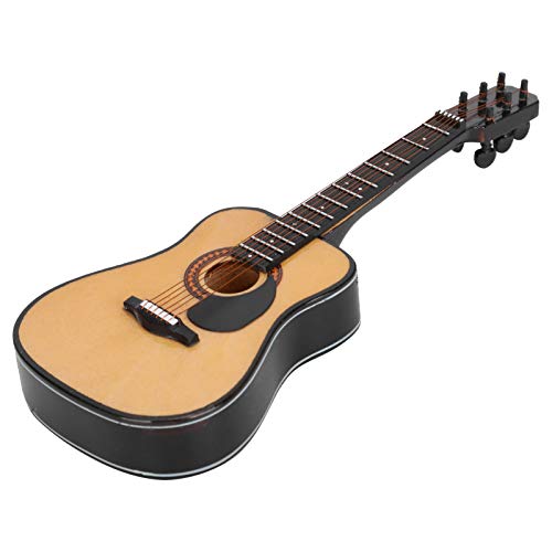 Generic Mini -Gitarre, Winzige Gitarren -Mini Bassgitarre mit Gehäuse und Stand Holz für Schlafzimmerdekoration von Generic
