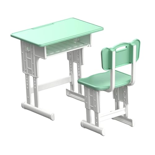 Generic Miniatur Schreibtisch Und Stuhlset für Das Puppenhaus, Möbelmodell Im Maßstab 1:12 für Dekorative Zwecke, GrÜn Generic Miniatur Schreibtisch Und Stuhlset für Das Puppenhaus, Möbelmodell Im Maßstab 1:12 für Dekorative Zwecke, GrÜn von Generic