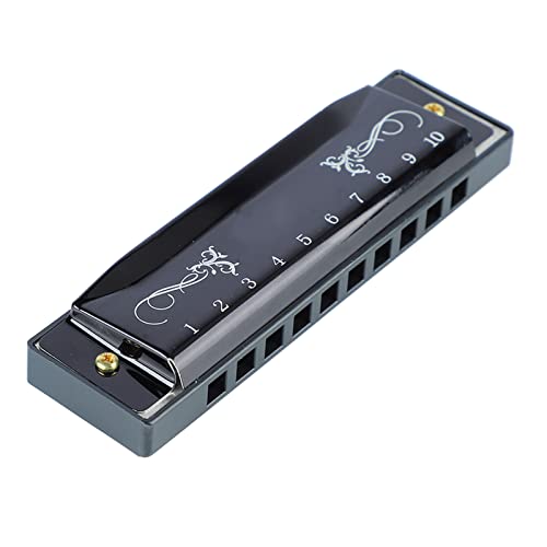 Generic Mundharmonika, 20 Langfristige Melodie ohne Verformung Orales Aluminiumorgan und Glatte Edelstahloberfläche, um für Anfänger zu Reisen (Black) von Generic