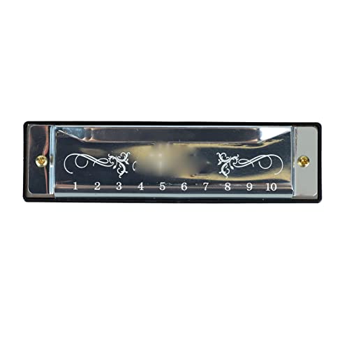 Generic Mundharmonika, 20 Langfristige Melodie ohne Verformung Orales Aluminiumorgan und Glatte Edelstahloberfläche, um für Anfänger zu Reisen (Silver) von Generic