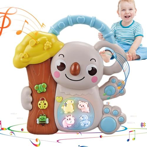 Generic Musikspielzeug,Musikspielzeug für Babys | Löwe leuchtendes Musikspielzeug - Musikalisches Spielzeug für Babys, pädagogisches Tier-Musikspielzeug, lustiges sensorisches von Generic