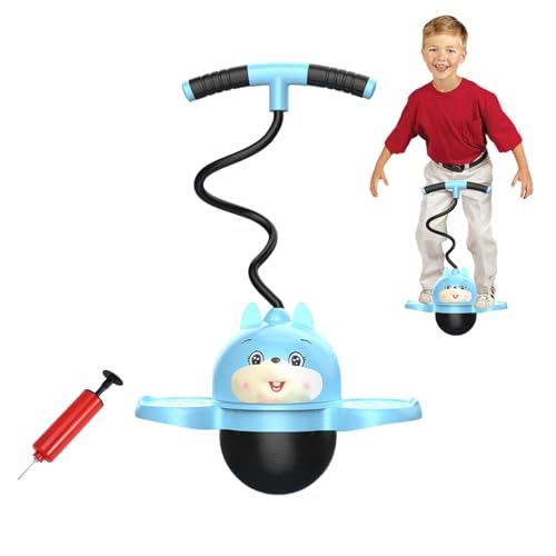 Generic Pogo-Ball mit Griff,Pogo-Jumper mit Griff,Cartoon Flexibler Pogo-Pullover | Tragbarer Pogo-Ball für Zuhause, Park, Fitnessstudio, verschleißfester Hüpfball für und Mädchen von Generic