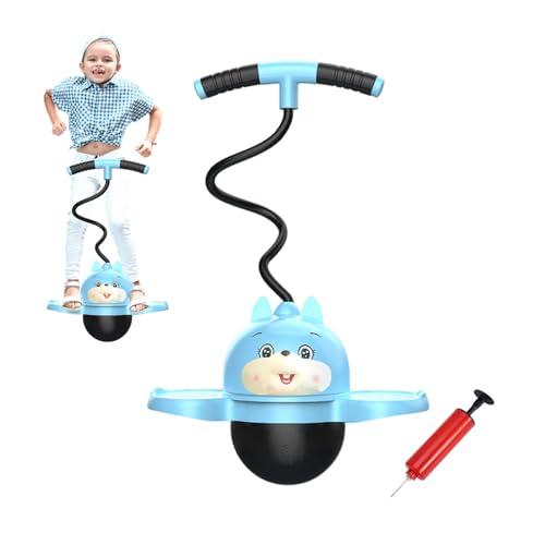 Generic Pogo-Ball mit Griff,Pogo-Jumper mit Griff - Flexibler Pogo-Pullover für Kinder - Verschleißfester Hüpfball mit Luftpumpe für Muskeltraining, niedlicher Pogo-Jumper zur Verbesserung der von Generic