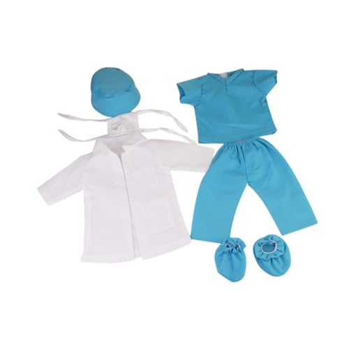 Generic Puppen -Outfit -Doll Doktor -Outfit 18 "Puppenkleidung Puppenuniform für 18 -Zoll -Puppen amerikanische Puppen , Blau von Generic