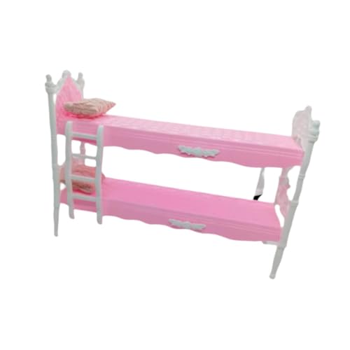Generic Puppenhaus Etagenbett, Miniatur Etagenbett, Puppenmöbel Set, Rollenspiel Puppenset für Schlafzimmer, Mikrolandschaft, Kindergeschenke, Rosa Generic Puppenhaus Etagenbett, Miniatur Etagenbett, Puppenmöbel Set, Rollenspiel Puppenset für Schlafzimmer, Mikrolandschaft, Kindergeschenke, Rosa von Generic
