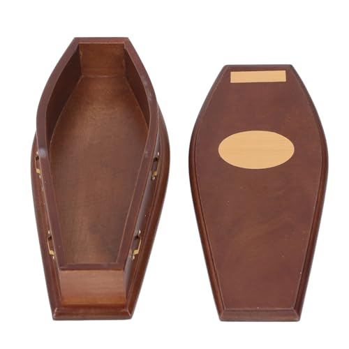 Generic Puppenhaus Sarg Dekorative Mini Sarg Handgefertigtes Holzspielzeug für Puppenhausdekoration Antiquitätenstil Birkenmaterial von Generic