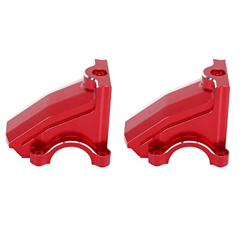 Generic RC Carbox Getriebe Gehäuse, Vordere Heckdifferenzabdeckung Ersatz Hochfestigkeit Leichtgewicht Aluminiumlegierung für RC -Auto (Rot) von Generic