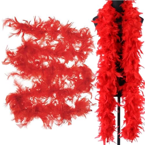 Rote Federboa – 2 Meter Lange Federboa Für Frauen Zum Basteln, Flauschige Federboa, -Kostümzubehör Für Mädchen, Weihnachten, Karneval, Tanzen, Hochzeitsfeier Rote Federboa – 2 Meter Lange Federboa Für Frauen Zum Basteln, Flauschige Federboa, -Kostümzubehör Für Mädchen, Weihnachten, Karneval, Tanzen, Hochzeitsfeier von Generic