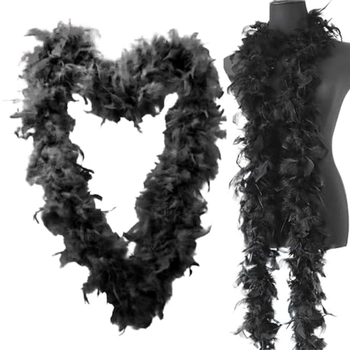 Schwarze Federboa – 2 Meter Lange Federboa Für Frauen Zum Basteln, Flauschige Federboa, -Kostümzubehör Für Mädchen, Weihnachten, Karneval, Tanzen, Hochzeitsfeier Schwarze Federboa – 2 Meter Lange Federboa Für Frauen Zum Basteln, Flauschige Federboa, -Kostümzubehör Für Mädchen, Weihnachten, Karneval, Tanzen, Hochzeitsfeier von Generic