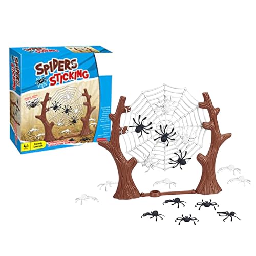 Generic Spider Web Game Toy - Jumping Spider Brettspiel || Weiches Material Bouncy Jump Spider Game, unterhaltsames Spider -Brettspiel für Freunde, Spiele, Family Treffen von Generic
