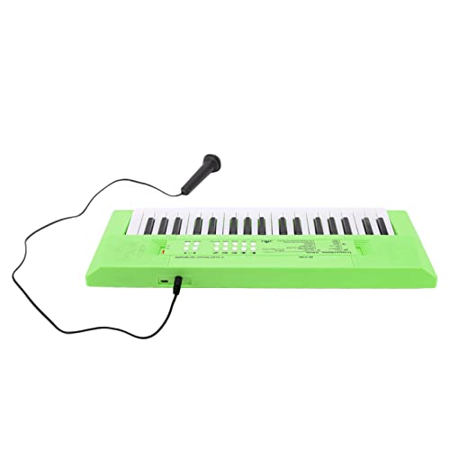 Generic Spielzeugpianentastatur, Elektronische Tastatur für , Lustige Helle Farbtasten für zu Hause (Green) von Generic