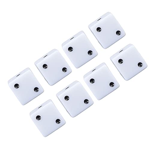 Generic Square Corner Dice, Pädagogische Plastik -Antiskratch 6 -Seiten Würfel für Klassenzimmer (White) von Generic