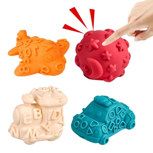 Generic Squeezing Sensory Ball Toy, Sensory Balls für Kinder | Strukturierte Soft-Squeeze-Massagebälle - Strukturierte multisensorische Bälle als Geschenk, weiche Squeeze-Massagebälle, einfach zu von Generic