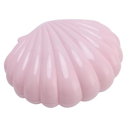 Generic Süße Muschelform Musical Jewelry Box mit Make -up -Spiegel, Kindermusikorganisator für Mädchen Schlafzimmer (Hell-Pink) von Generic