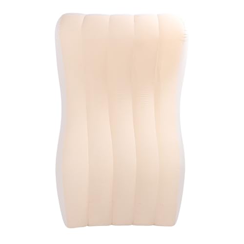 Generic Tragbares Aufblasbares Strandbett Komfortable PVC Aufblasbare Lounge -Sofa für den Heimparkreisen, Couch für Picknicks Wandern, 100 Kg (Beige) von Generic
