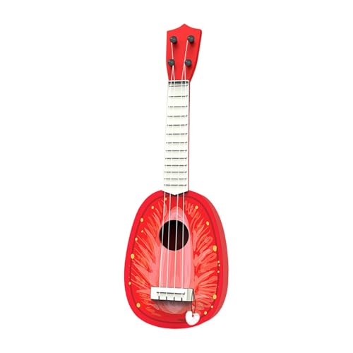 Generic Ukulele, Musikinstrument, Verbesserung der Hörfähigkeit, Lernspielzeug, kleine Gitarre für Mädchen und Jungen, Erdbeere von Generic