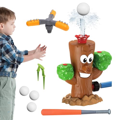 Generic Wassersprinkler-Baseballspielzeug, Wassersprühsprinkler für den Außenbereich - Langlebiges Sprinklerspielzeug, schlagfest,Pools und Wasserspielzeug mit Auslaufschutz für den von Generic