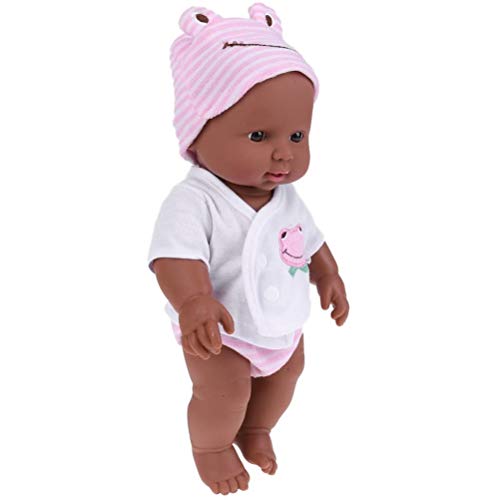 Generic Weiche Körperbabypuppe, Bewegung Beruhigend Sicher Lebensechter Babypuppenanziehung für den Schlaf (PINK #93) von Generic