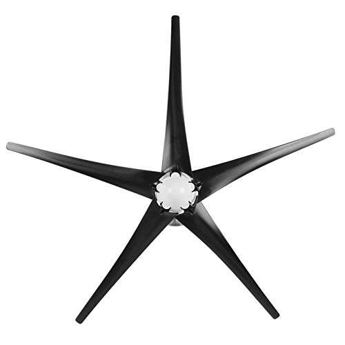 Generic Windmühlengenerator, 800W 5 Vane/Wing Kleine Windmühlengenerator Windkraftanlagen, Windkraftanerator für Ladestatus, Terrassen und Kabinen (12V) von Generic