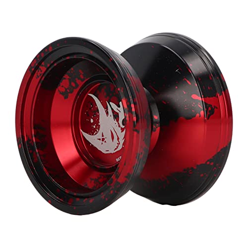 Generic Yoyo -Ball, Wirkungsbeständige Kühle Nicht Reagierende Lagerung 2 Hemisphären -Legierung Yoyo Ball für das Tägliche Spielen (Rot Schwarz) von Generic