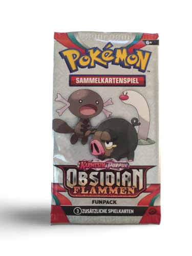 Generisch für Pokemon Booster Obsidianflammen Funpack - Sammelkarten Pack - Deutsch 3 Karten pro Packung NEU & OVP SV3 von Generic