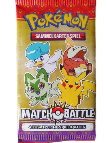 Generisch für Pokemon Match Battle Booster Pack Mc Donald's Funpack - Sammelkarten Pack - Deutsch 3 Karten pro Packung NEU & OVP von Generic