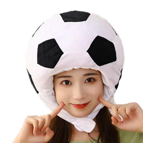 Generische Plüsch-Fußballmütze, Fußball-Kostüm, warme Fußball-Mütze, Foto-Requisiten, Halloween-Hut für Cosplay – Fußball-Plüsch-Kostüm-Mütze Generische Plüsch-Fußballmütze, Fußball-Kostüm, warme Fußball-Mütze, Foto-Requisiten, Halloween-Hut für Cosplay – Fußball-Plüsch-Kostüm-Mütze von Generic