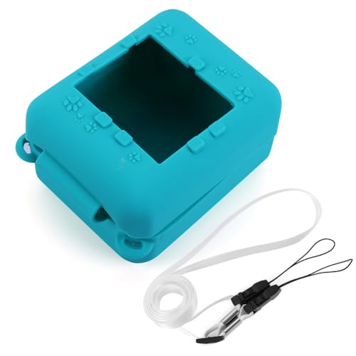 Generische Silikonabdeckung Hülle Schutzhülle Stoßdämpfer Schutzspeicher Anti -Drop mit Lanyard for Bonzees Virtuelle elektronische Haustiere Kinderspielzeug (Lake Blue) von Generic