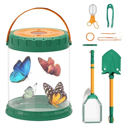 Generisches Erkundungs-Set für – Schmetterlings-Sammel-Set für Inspire Curiosity, vielseitiger Schmetterlingsfänger für Kreaturen, Lernabenteuerset für Kinder von Generic