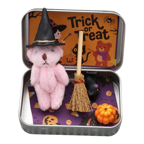 Generisches Halloween Teddy Geschenkbox Süßwarenbeutelfüller Überraschung für Kinder (Pink) von Generic