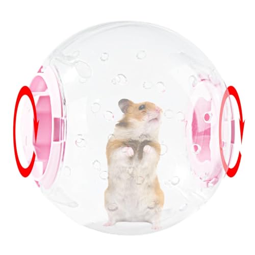 Generisches Hamster-Laufball-Spielzeug – Hamster-Spielzeug, Zwerghamster-Ball | Hamster-Übungsspielzeug, Radball, atmungsaktiv, 17,8 cm, transparent, geräuschlos, geruchlos Generisches Hamster-Laufball-Spielzeug – Hamster-Spielzeug, Zwerghamster-Ball | Hamster-Übungsspielzeug, Radball, atmungsaktiv, 17,8 cm, transparent, geräuschlos, geruchlos von Generic