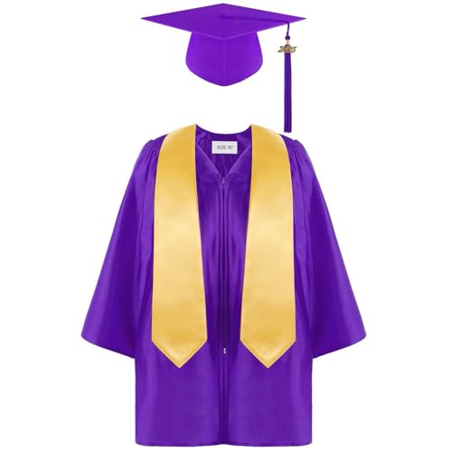 Gentleman Outfit Baby 2021 Abitur Kindergarten Shawl Mütze Set Kleidung Vorschule Task Outfits & Set Löwe Kostüm Baby (Purple, 36) von Generic