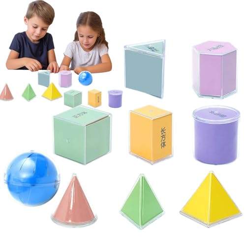 Geometrische Feststoffblöcke – 3D-Formen für den Unterricht, solide bunte Musterblöcke | Lustige Klassenhandhabungsblöcke, multifunktionales Zubehör für Mathematiklehrer Geometrische Feststoffblöcke – 3D-Formen für den Unterricht, solide bunte Musterblöcke | Lustige Klassenhandhabungsblöcke, multifunktionales Zubehör für Mathematiklehrer von Generic