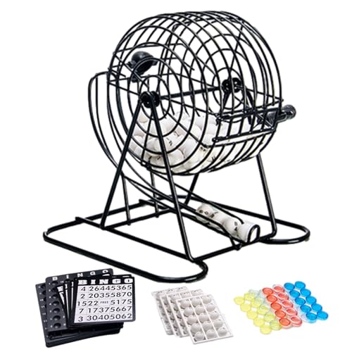 Gesamtbingo-Spiel, Bingo-Maschine, Luxus-Lottospielmaschine, Bingo-Käfig, gebogene Lottomaschine für Feste, Events und Gesamtbingo-Spiel, Bingo-Maschine, Luxus-Lottospielmaschine, Bingo-Käfig, gebogene Lottomaschine für Feste, Events und von Generic