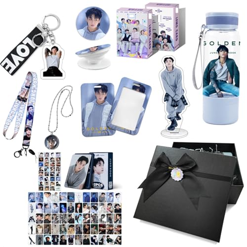 Geschenkset, Jungkook Jimin Su-ga Merchandise, K-Pop Merch, Fotokarten, Schlüsselanhänger, Acryl-Aufsteller, 550 Ml Tasse(Jungkook) von Generic