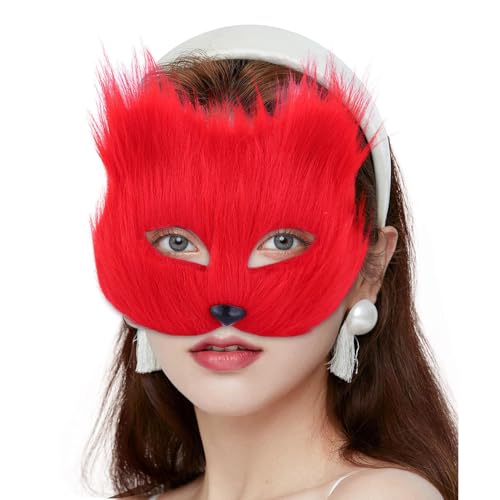 Gesicht – Funny Cosplay Gesicht, Halloween Tier Half Face | Tier Half Face Wave, Wiederverwendbar Half Face ry Cosplay Kostüm für Maskerade, Stageperformance Gesicht – Funny Cosplay Gesicht, Halloween Tier Half Face | Tier Half Face Wave, Wiederverwendbar Half Face ry Cosplay Kostüm für Maskerade, Stageperformance von Generic