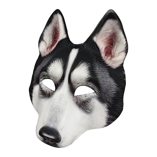 Gesichtsabdeckung für Hunde, Husky-Maske, Anziehmaske – Halloween für Maskerade, Karneval und Kostümzubehör auf der Bühne Gesichtsabdeckung für Hunde, Husky-Maske, Anziehmaske – Halloween für Maskerade, Karneval und Kostümzubehör auf der Bühne von Generic