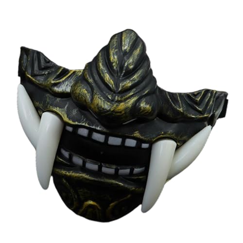 Gesichtsabdeckung mit Stoßzähnen, Halloween-Cosplay, Halbgesichtszähne, lustige Halloween-Zähne, bequeme Totenkopf-Gesichtsabdeckung Gesichtsabdeckung mit Stoßzähnen, Halloween-Cosplay, Halbgesichtszähne, lustige Halloween-Zähne, bequeme Totenkopf-Gesichtsabdeckung von Generic