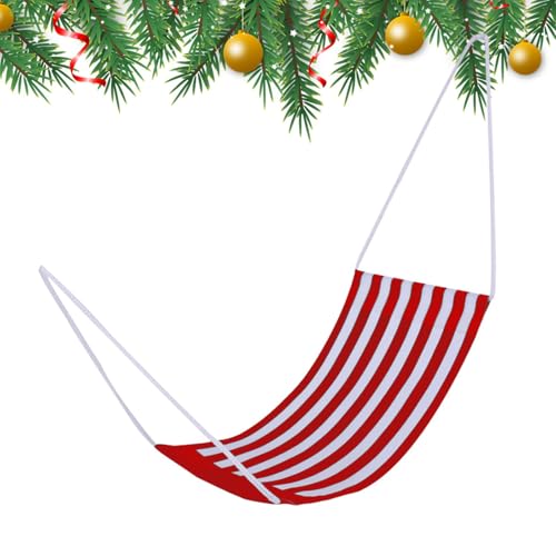 Gestreifte Hängematte, Weihnachtszubehör – Weihnachtshängematte, Weihnachtszubehör, Weihnachtszubehör und Zubehör, Weihnachtszubehör, Weihnachtsschaukel für Dekoration von Generic