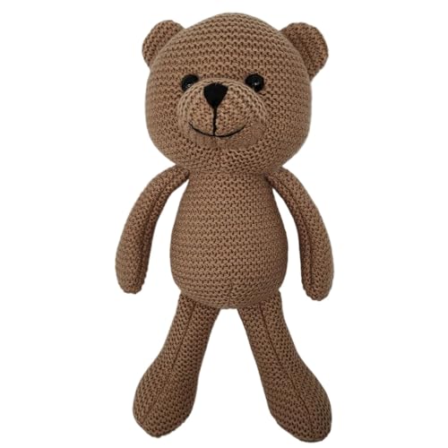 Gestricktes Bärenspielzeug, gestrickte Bärenpuppe - Niedliche Häkelkarikatur Tierbaby Schlafspielzeug | Home Display Ornament, 25 cm/9,84 Zoll gefüllte Bärenpuppe für Kinder, Baby oder Freunde Gestricktes Bärenspielzeug, gestrickte Bärenpuppe - Niedliche Häkelkarikatur Tierbaby Schlafspielzeug | Home Display Ornament, 25 cm/9,84 Zoll gefüllte Bärenpuppe für Kinder, Baby oder Freunde von Generic