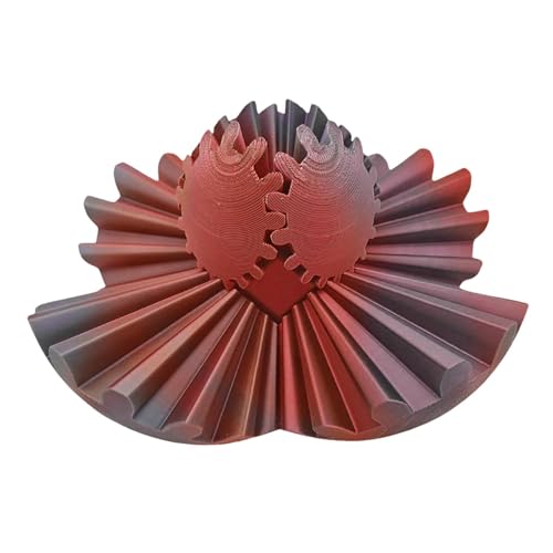 Getriebe, bedruckt in – Spielzeug für Zahnräder, Fidget-Würfel, rotierender Ball mit Zahnrad, Aktivitätsball, Anti-Stress-Spielzeug von Generic