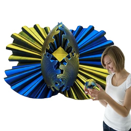 Getriebe, bedruckt in – Spielzeug für Zahnräder, Fidget-Würfel, rotierender Ball mit Zahnrad, Aktivitätsball, Anti-Stress-Spielzeug von Generic