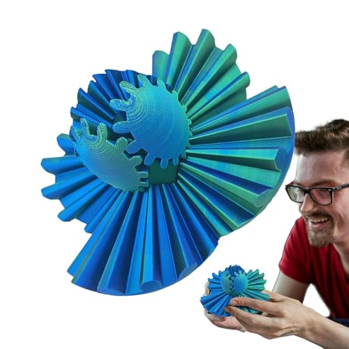 Getriebe, bedruckt in – Spielzeug für Zahnräder, Fidget-Würfel, rotierender Ball mit Zahnrad, Aktivitätsball, Anti-Stress-Spielzeug von Generic