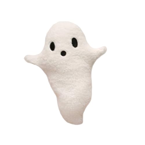 Ghost Stuffed Animal, Halloween Huggable Doll | Gefüllte Plüsch weich Dieser Plüsch kombiniert den Spaß an Halloween und die Wärme des täglichen Lebens, nimmt eine Cartoon -Geisterform an, behält die von Generic